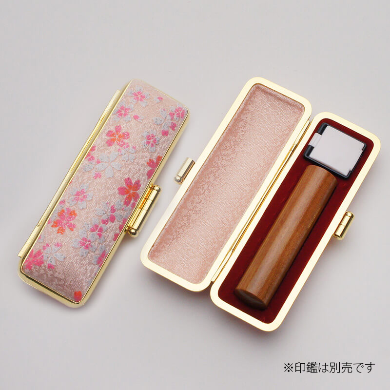印鑑ケース 桜プリズム（ピンク） 13.5-15.0mm｜印鑑ケース.com