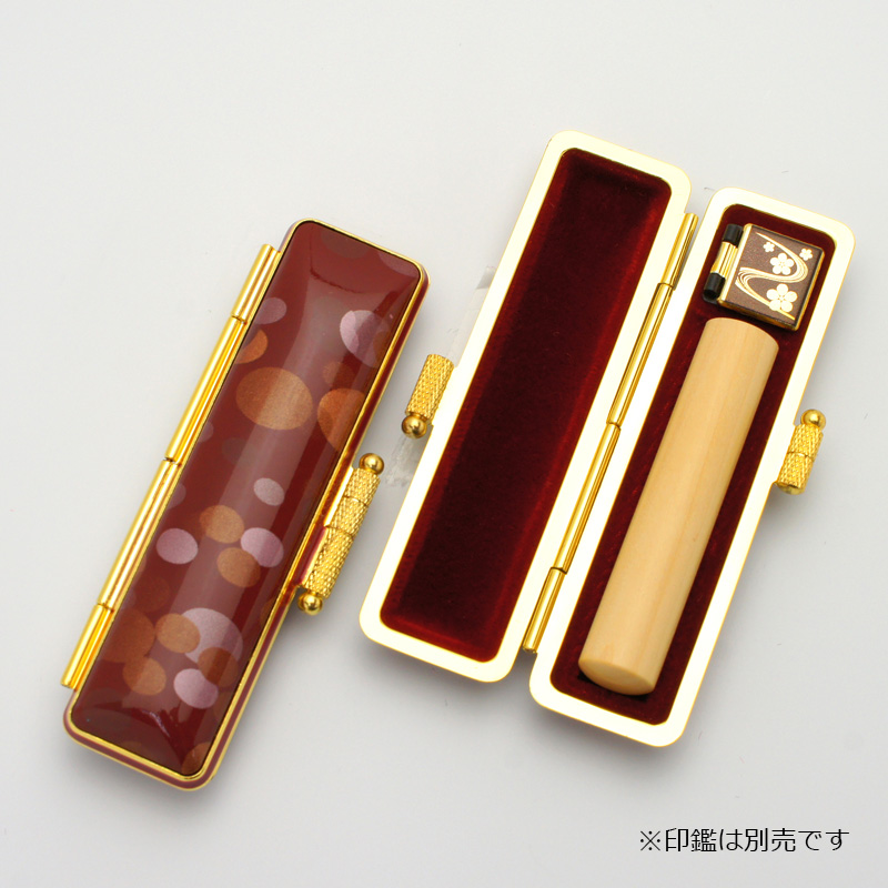 印鑑ケース 想 印鑑ケース レッド 10.5-12.0mm