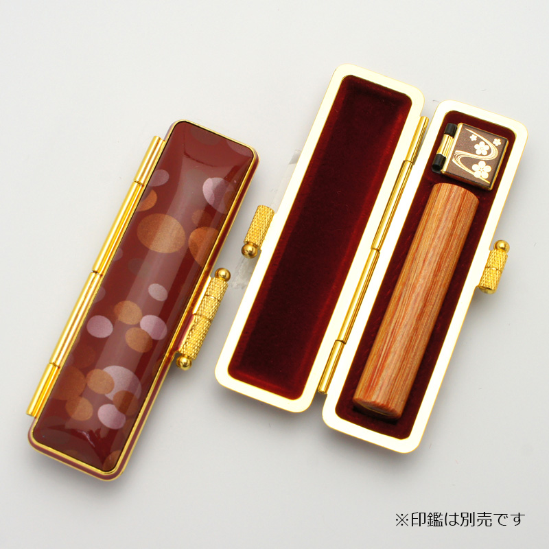 印鑑ケース 想 印鑑ケース レッド 10.5-12.0mm