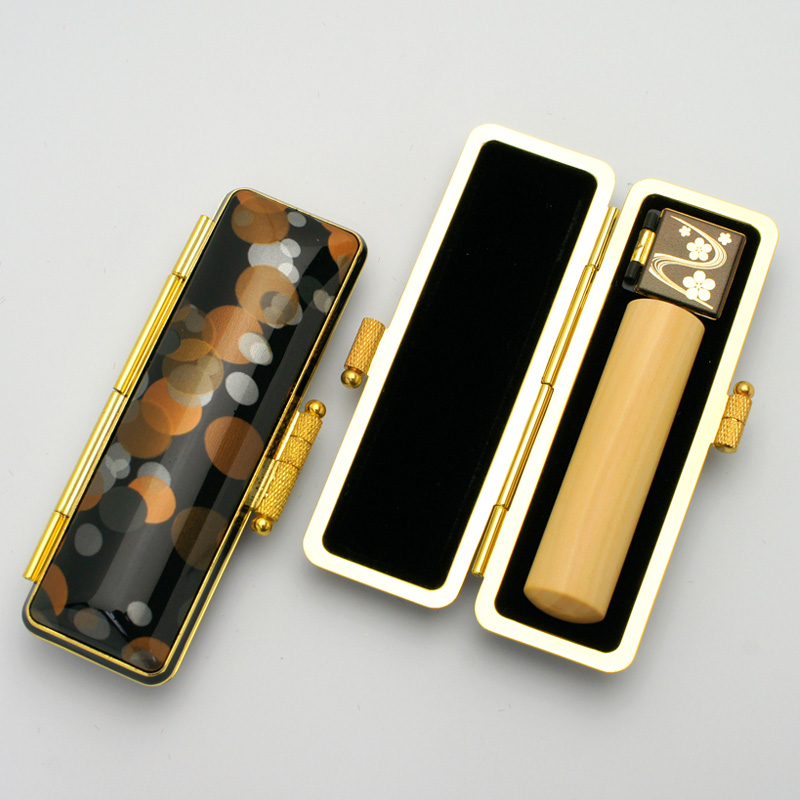 印鑑ケース 想 印鑑ケース ブラック 13.5-15.0mm