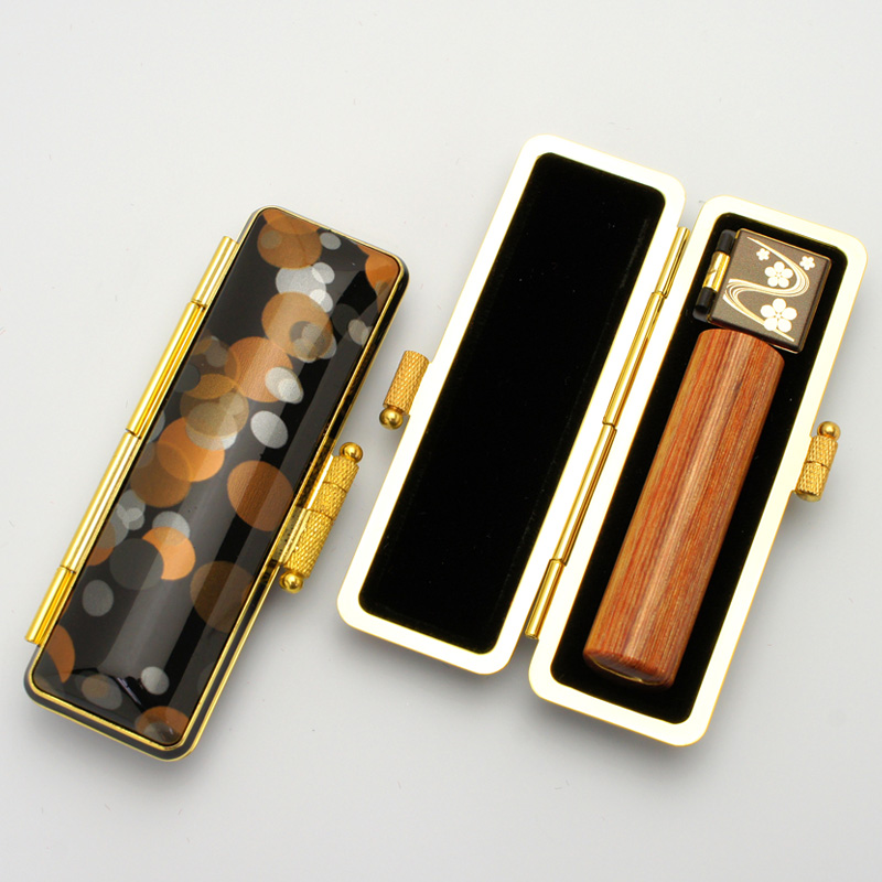 印鑑ケース 想 印鑑ケース ブラック 13.5-15.0mm