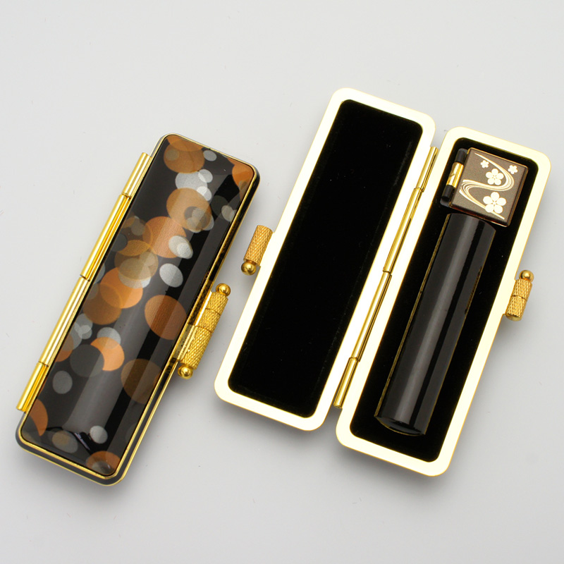 印鑑ケース 想 印鑑ケース ブラック 13.5-15.0mm