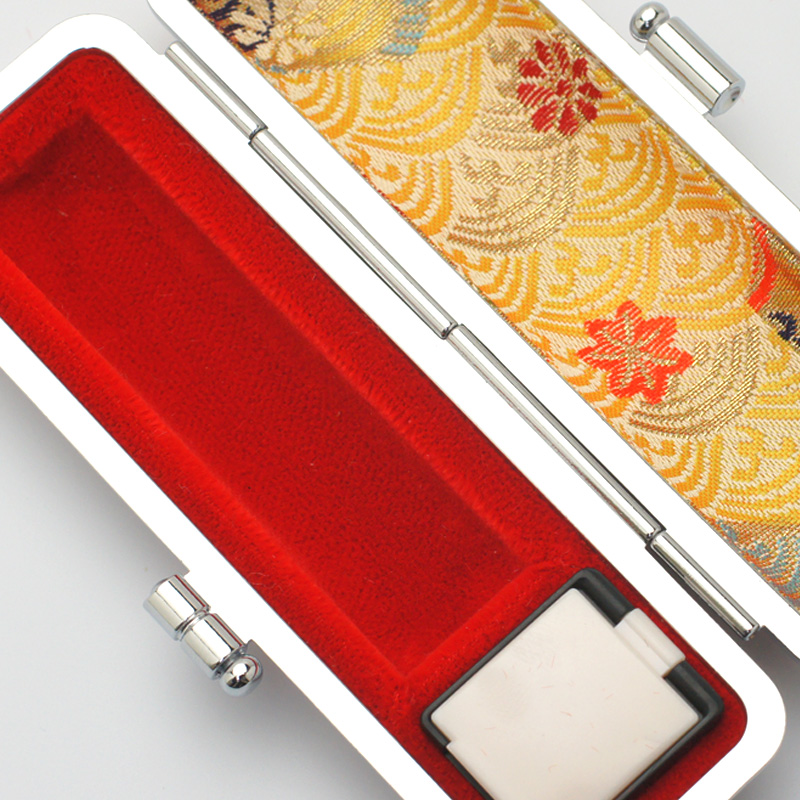 印鑑ケース「かもがわ」13.5-15.0mm用(赤)｜印鑑ケース.com
