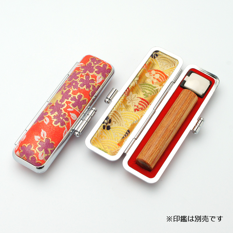 印鑑ケース かもがわ 赤 10.5-12.0mm
