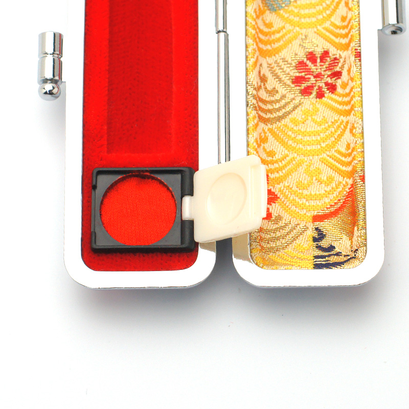 印鑑ケース かもがわ 青 10.5-12.0mm