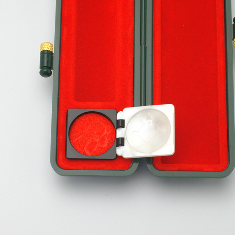 印鑑ケース キューティーケース　15 緑 13.5-15.0mm