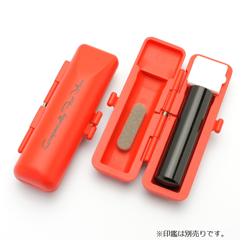 印鑑ケース エスベル　15 赤 13.5-15.0mm