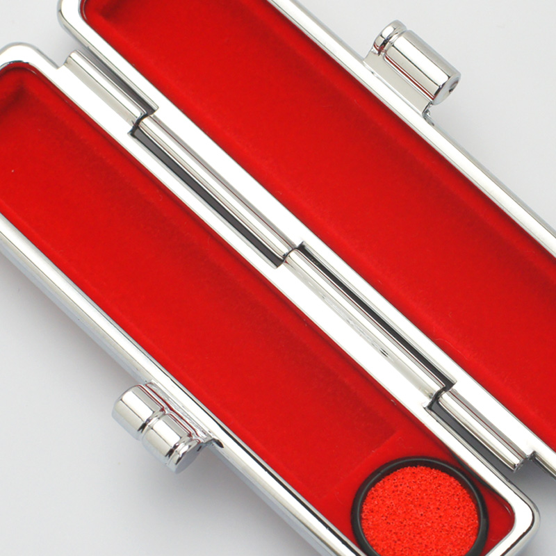 印鑑ケース ネオメタリックケース ピンク 10.5-12.0mm