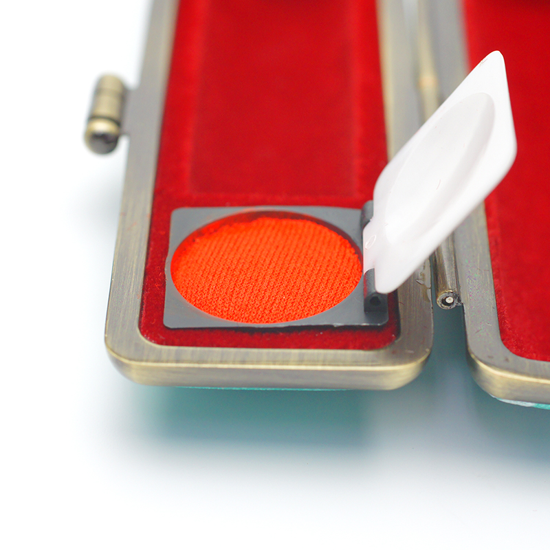 印鑑ケースヴィンテージアート パステルグリーン 矢絣（やがすり） 16.5-18.0mm