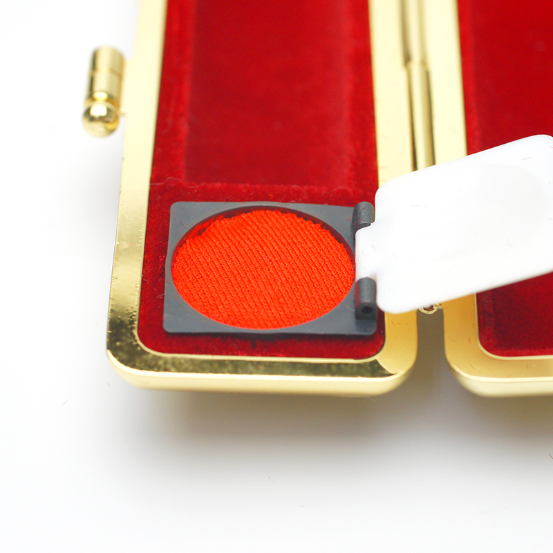 印鑑ケース ヴィンテージアート ゴールド 花柄 13.5-15.0mm