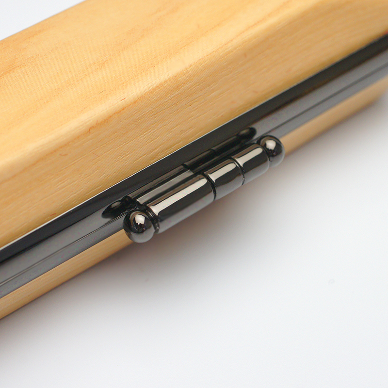 印鑑ケース ヴィンテージケース ボックス 木目 クリーム色 13.5-15.0mm